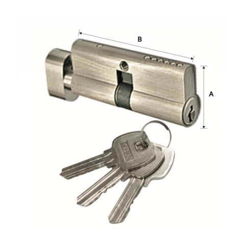 SINGLE CYLINDER WITH 3 NORMAL KEY - KEY ALIKE