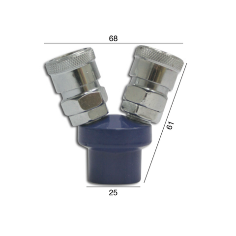 SMV 2 WAY AIR COUPLER
