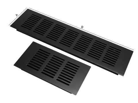 ALUMINIUM VENTILATION COVER - 9 HOLES BLACK