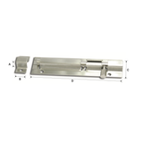 TOWER BOLT STAINLESS STEEL