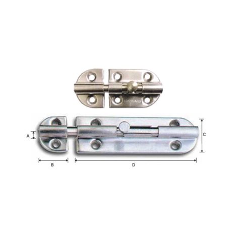 STAINLESS STEEL BARREL BOLT