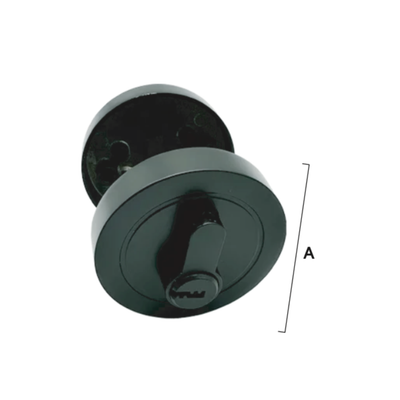 DEAD BOLT LOCK #7301 - BLACK