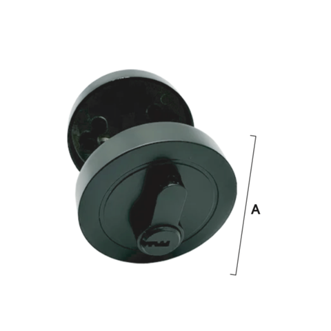 DEAD BOLT LOCK #7301 - BLACK