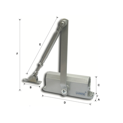 JASMINE' #501 DOOR CLOSER - SQUARE