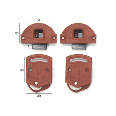LIGHT DUTY ROLLER GUIDE SET WITH SPRING