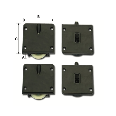 SD31/41 HEAVY DUTY ROLLER GUIDE (1T/1B)