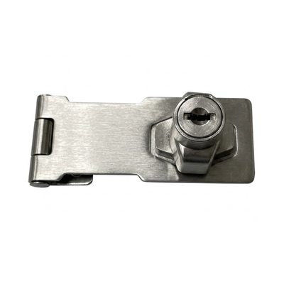 HASP & STAPLES WITH LOCK - CHROME