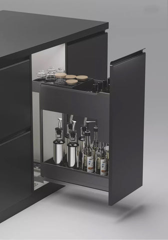 MULTIFUNCTIONAL DRAWER BASKET WITH CLOSING SLIDE