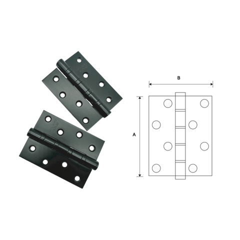 PLAIN JOINT HINGE - 4BB - BLACK