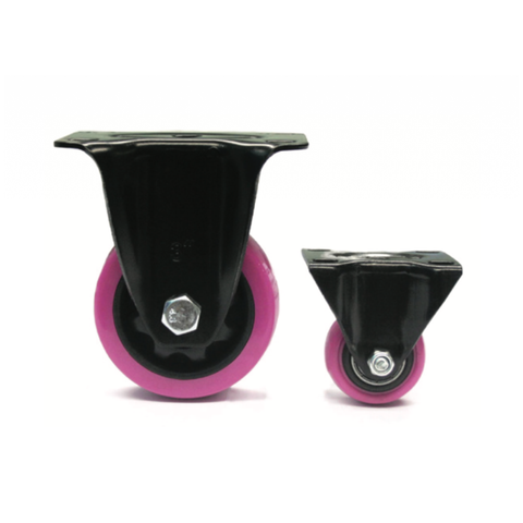 PU CASTOR – PINK - RIGID