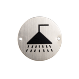 "SHOWER" SIGN PLATE SUS304
