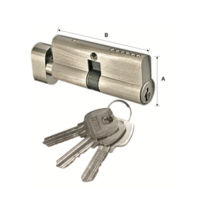 SINGLE CYLINDER WITH 3 NORMAL KEY - KEY ALIKE