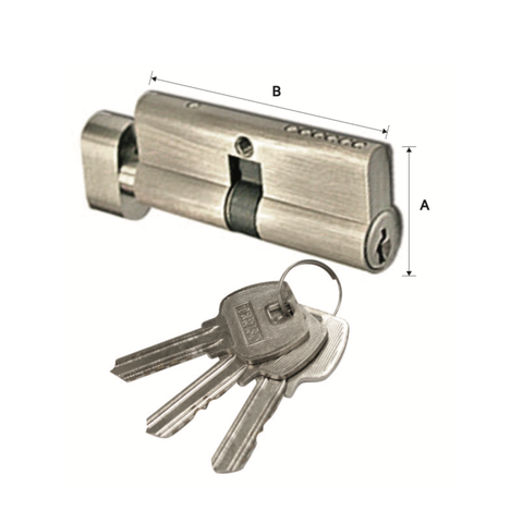 SINGLE CYLINDER WITH 3 NORMAL KEY - KEY ALIKE