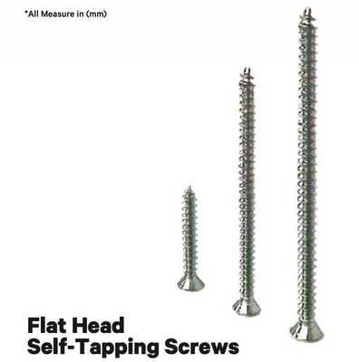 FLAT HEAD SELF-TAPPING SCREWS