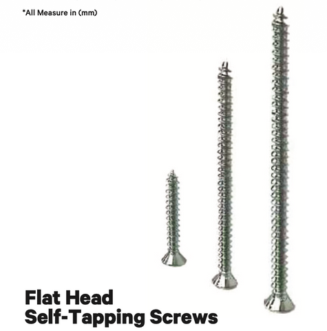 FLAT HEAD SELF-TAPPING SCREWS