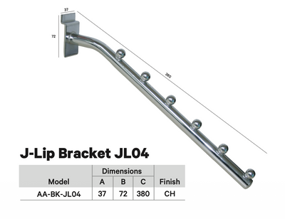 J-LIP BRACKET JL04 - 380MM