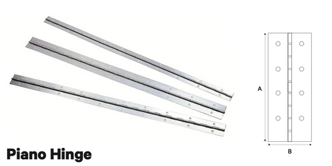 PIANO HINGE - STAINLESS STEEL