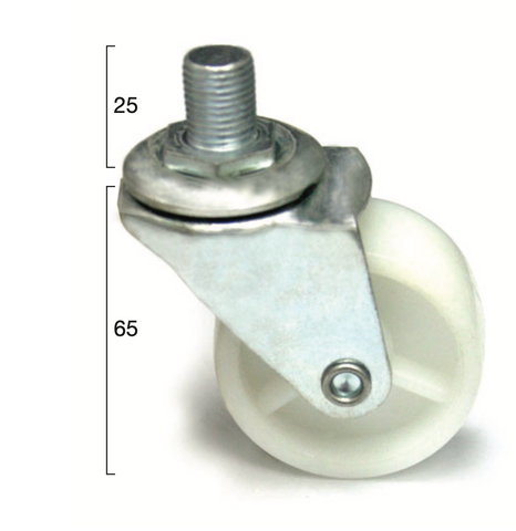 NYLON CASTOR SWIVEL - SCREW