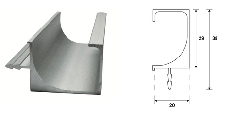 T3568 PROFILE HANDLE - 2.50 METRES