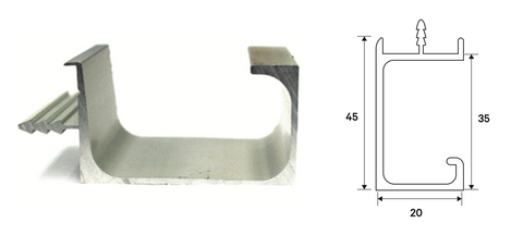 T3558 PROFILE HANDLE - 2.50 METRES