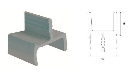 T3551 PROFILE HANDLE - 2.5 METRES