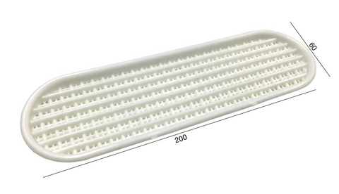 RECTANGULAR VENTILATION COVER - HALF ROUND