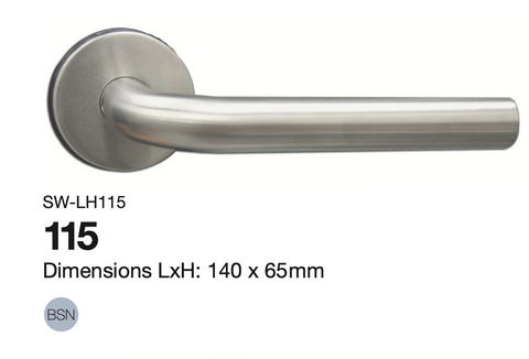 SW-LH115 LEVER HANDLE - STAINLESS STEEL