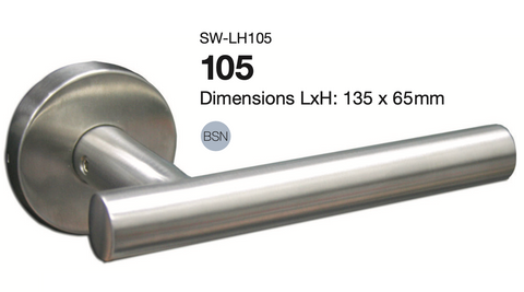 SW-LH105 LEVER HANDLE - STAINLESS STEEL