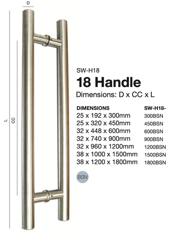 H18 DOOR HANDLE