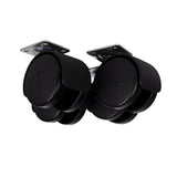 TWIN WHEEL CASTOR - PLATE